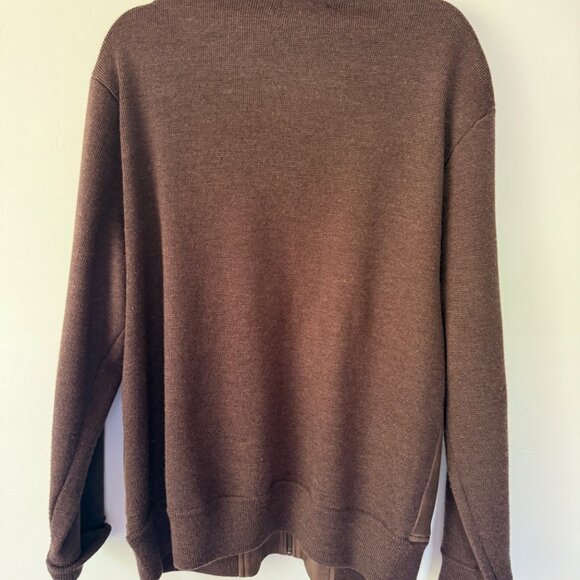 Orvis Suede / Wool Bomber Sweater - Picture 3 of 8